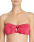 Фото #1 товара Minkpink 262248 Women Lola Tie-Front Bandeau Bikini Top Swimwear Size Medium