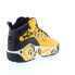 Fila MB 1BM01795-702 Mens Yellow Leather Lace Up Athletic Basketball Shoes