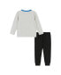 ფოტო #2 პროდუქტის Toddler Boys Toddler/Child Boombox Long Sleeve Tee Set