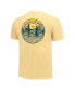 Фото #2 товара Men's and Women's Gold Appalachian State Mountaineers Scenic Comfort Colors T-Shirt