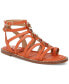 Фото #1 товара Tianna Embellished Strappy Gladiator Flat Sandals