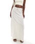 Фото #1 товара Miss Selfridge maxi skirt in natural linen