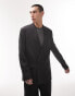 Фото #2 товара Topman wrap suit jacket in black