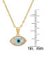 Mother of Pearl and Cubic Zirconia Evil Eye Pendant