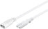 Wentronic Extension Cable C7/C8 - 2 m - White - 2 m - C8 coupler - C7 coupler - H03VVH2-F - 250 V