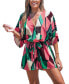 Фото #1 товара Women's Geo Print Belted Romper