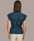 ფოტო #2 პროდუქტის Women's Belted Cap-Sleeve Jacket