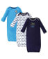 Фото #1 товара Infant Boy Cotton Long-Sleeve Gowns 3pk, Cool Little Dude, 0-6 Months