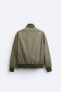 Фото #6 товара Куртка из высокотехнологичной ткани с контрастным воротником ZARA