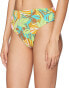 Фото #1 товара Letarte Women's 178892 Mod Print Full Coverage Fold-Over Bikini Bottom Size L