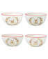 Фото #1 товара Easter Garden 6" Assorted Ice Cream Bowls, Set of 4