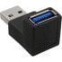 Фото #1 товара InLine USB 3.0 Adapter Type A male / A female angled 90°