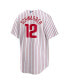 Фото #3 товара Men's Kyle Schwarber White Philadelphia Phillies Replica Player Jersey