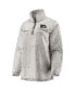 Women's Gray Philadelphia Flyers Sherpa Quarter-Zip Pullover Jacket