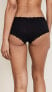 Hanky Panky 253998 Womens Cotton Lace-Trim Boyshorts Panties Black Size Medium