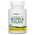 Фото #1 товара Витаминный комплекс для здоровья кожи NaturesPlus Sustained Release Biotin & Folate, 30 таблеток