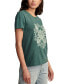 Women's Cotton Embroidered Lucky Lotus Tee