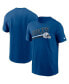 Фото #1 товара Men's Royal Indianapolis Colts Essential Blitz Lockup T-shirt