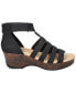 Фото #2 товара Women's Runa Zip Slip Resistant Wedge Sandals