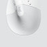 Logitech Lift Vertical Ergonomic Mouse for Business - Right-hand - Vertical design - Optical - RF Wireless + Bluetooth - 4000 DPI - White
