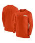 Фото #1 товара Men's Orange Clemson Tigers 2024 Sideline Coach UV Performance Long Sleeve T-Shirt