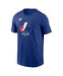 Men's Royal Montreal Expos Cooperstown Collection Team Logo T-Shirt Синий, S - фото #3