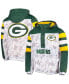 Фото #1 товара Куртка с капюшоном Starter Green Bay Packers Thursday Night Gridiron Raglan Half-Zip для мужчин