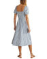 Фото #2 товара Boden Square Neck Linen Midi Dress Women's