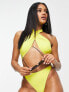 Фото #4 товара Candypants high leg bikini bottom in yellow