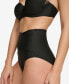 ფოტო #3 პროდუქტის Women's High-Waist Cross-Over Tummy-Control Bikini Bottoms