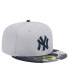 Men's Gray New York Yankees Active Team Camo 59FIFTY Fitted Hat Серый, 8 - фото #3