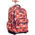 Школьный рюкзак с колесиками Milan Ninjutsu Красный 52 x 34,5 x 23 cm