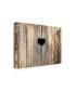 Фото #2 товара Brooke T. Ryan Heart in Wood Canvas Art - 36.5" x 48"