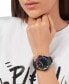 ფოტო #5 პროდუქტის Unisex Chronograph Black Silicone Strap Watch 42mm