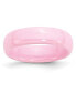 ფოტო #1 პროდუქტის Ceramic Pink Polished Wedding Band Ring