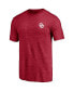 Фото #3 товара Men's Heathered Crimson Oklahoma Sooners Wavy Tri-Blend T-shirt