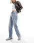 Mango straight leg jeans in light blue Синий, 38 - фото #1