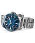 Men's Swiss Automatic Khaki Navy Scuba Stainless Steel Bracelet Watch 43mm