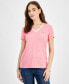 ფოტო #1 პროდუქტის Women's Printed Short-Sleeve Tee