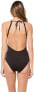Фото #2 товара Michael Michael Kors 263715 Women Illusion V-Neck One-Piece Swimsuit Size 8