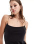 Vero Moda scoop neck jersey cami maxi dress in black Черный, M - EU 38 - фото #3