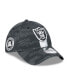 Men's Black Las Vegas Raiders 2024 Sideline 39THIRTY Flex Hat