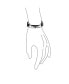 ფოტო #2 პროდუქტის Fashion Black Genuine Leather Equestrian Snaffle Horse Bit Double Layer Wrap Bracelet For Women Teen Stainless Steel