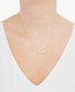 Фото #2 товара Macy's love Disc Sliding Pendant Necklace in 10k Gold, 16" + 2" extender