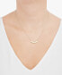 ფოტო #2 პროდუქტის Love Disc Sliding Pendant Necklace in 10k Gold, 16" + 2" extender