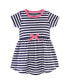 ფოტო #2 პროდუქტის Toddler Girls Cotton Short-Sleeve Dresses 2pk, Pink Daisy