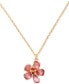 Фото #1 товара Gold-Tone Paradise Flower Mini Pendant Necklace, 16" + 3" extender