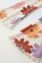 Фото #3 товара Брюки из ткани soft touch с цветочным принтом ZARA