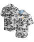 Фото #1 товара Men's Black San Diego Padres Tropical Horizons Button-Up Shirt