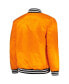 Фото #3 товара Men's Orange San Francisco Giants Cross Bronx Fashion Satin Full-Snap Varsity Jacket